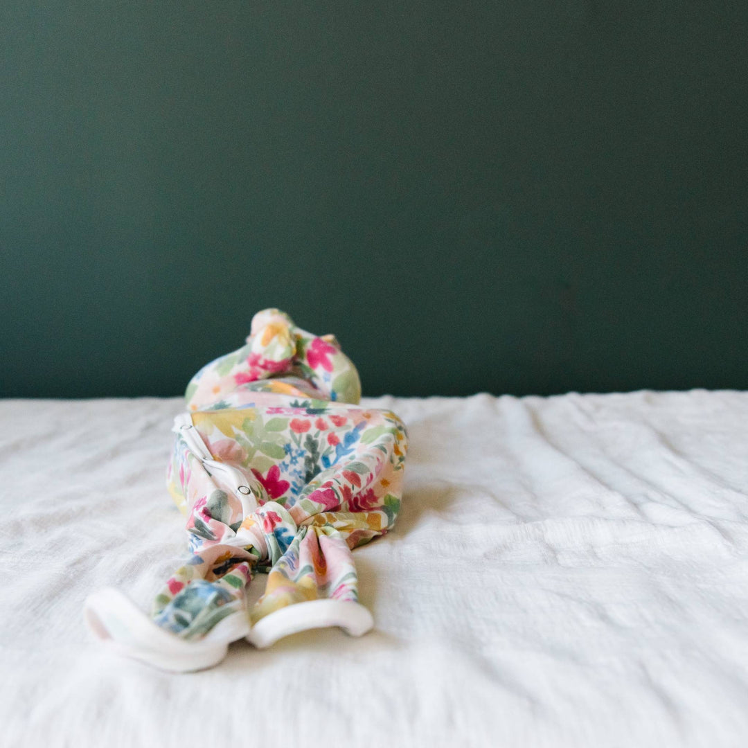 Lark Newborn Knotted Gown | Copper Pearl