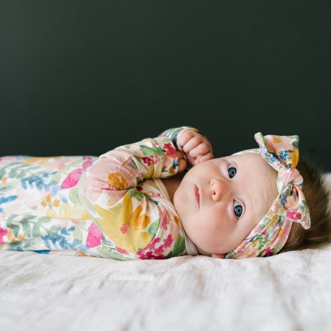 Lark Newborn Knotted Gown | Copper Pearl