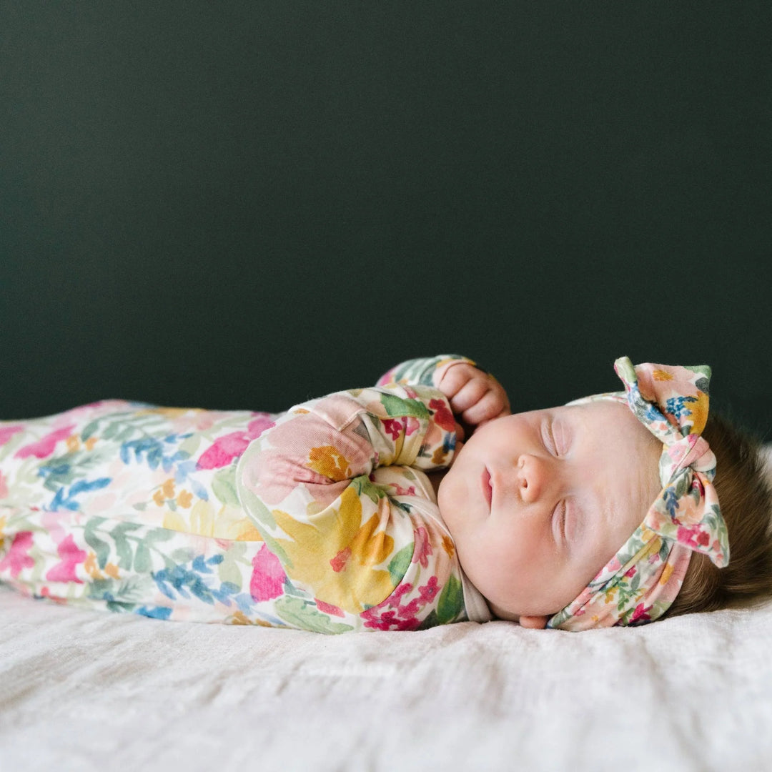 Lark Newborn Knotted Gown | Copper Pearl