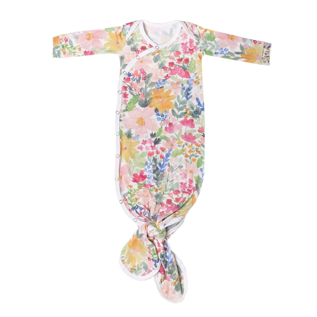 Lark Newborn Knotted Gown | Copper Pearl
