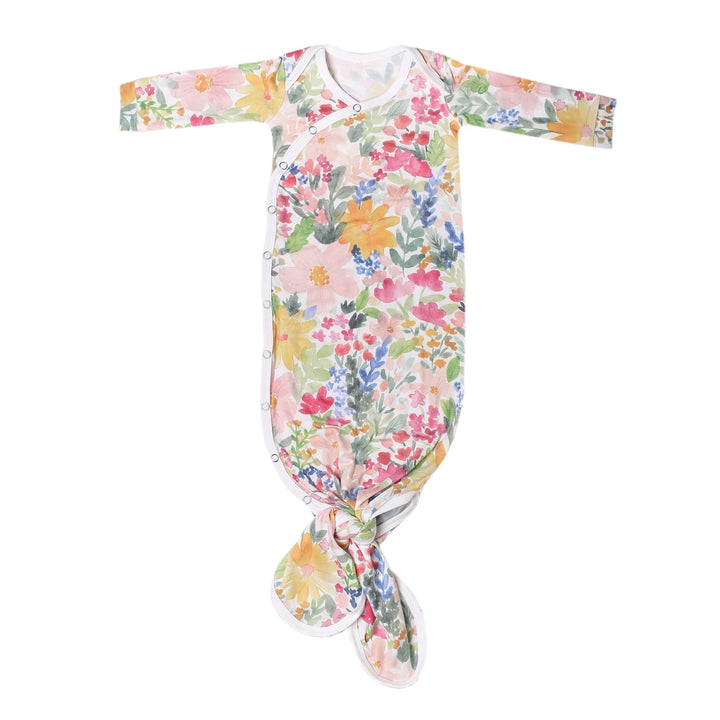 Lark Newborn Knotted Gown | Copper Pearl