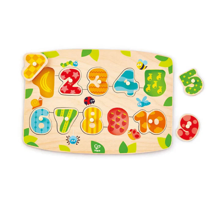 Number Peg Puzzle | Hape