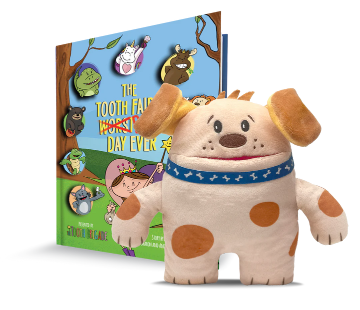 Obi Dog 8" Tooth Pillow & Book Gift Set| The Tooth Brigade