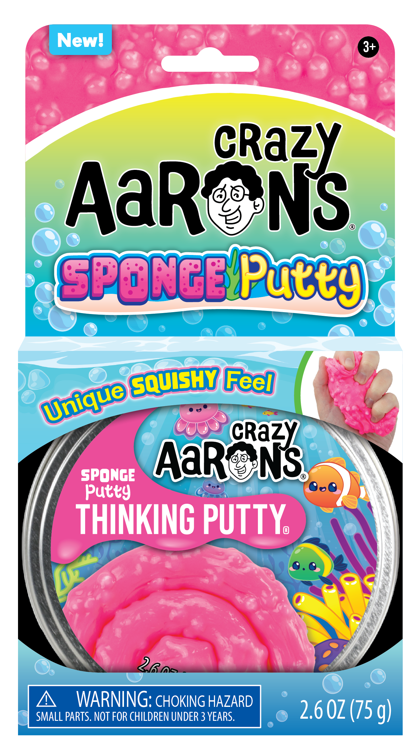 Sponge Putty - Full Size 4" Thinking Putty Tin | Crazy Aarons