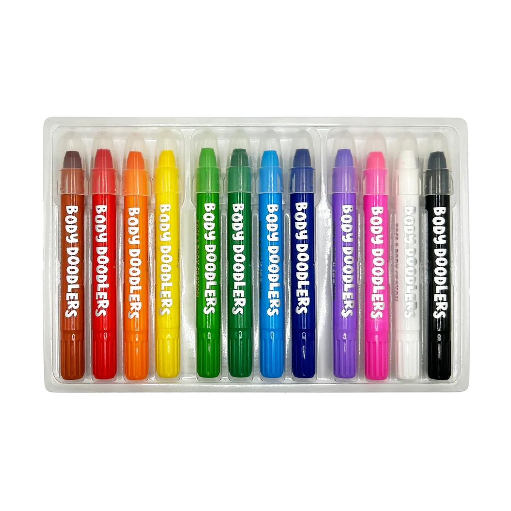 Body Doodlers - Face & Body Crayons - Set of 12 | OOLY