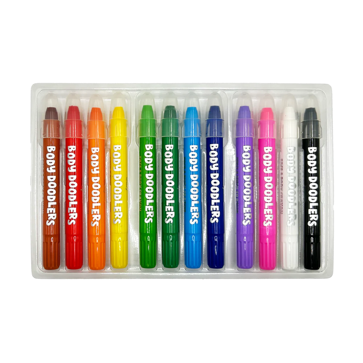 Body Doodlers - Face & Body Crayons - Set of 12 | OOLY