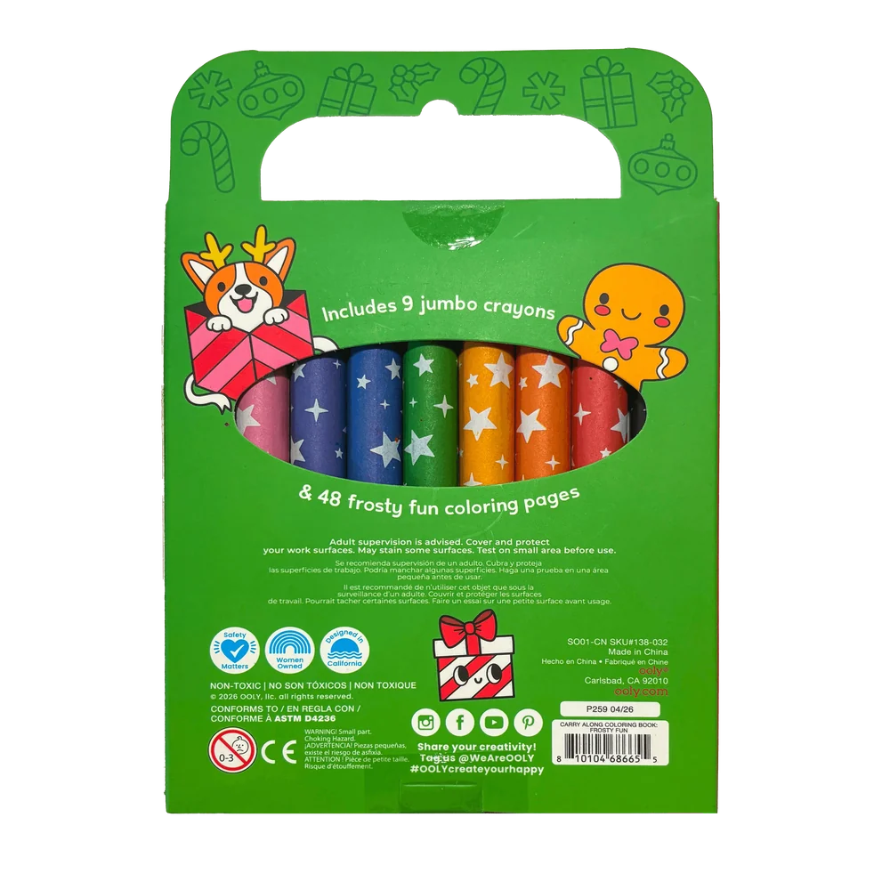 Carry Along! Frosty Fun Coloring Book | OOLY