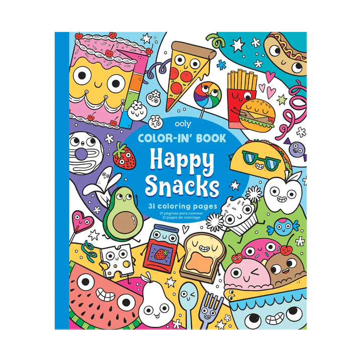 Color-In' Book: Happy Snacks | OOLY