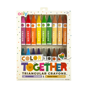 Color Together Triangular Crayons - Set of 18 | OOLY