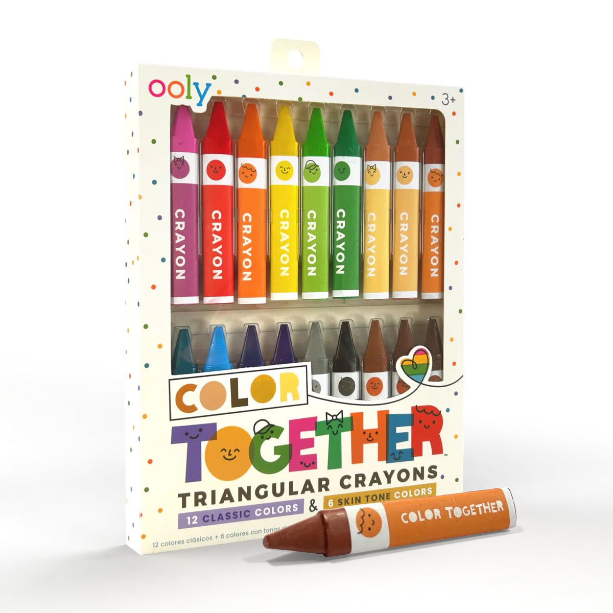 Color Together Triangular Crayons - Set of 18 | OOLY