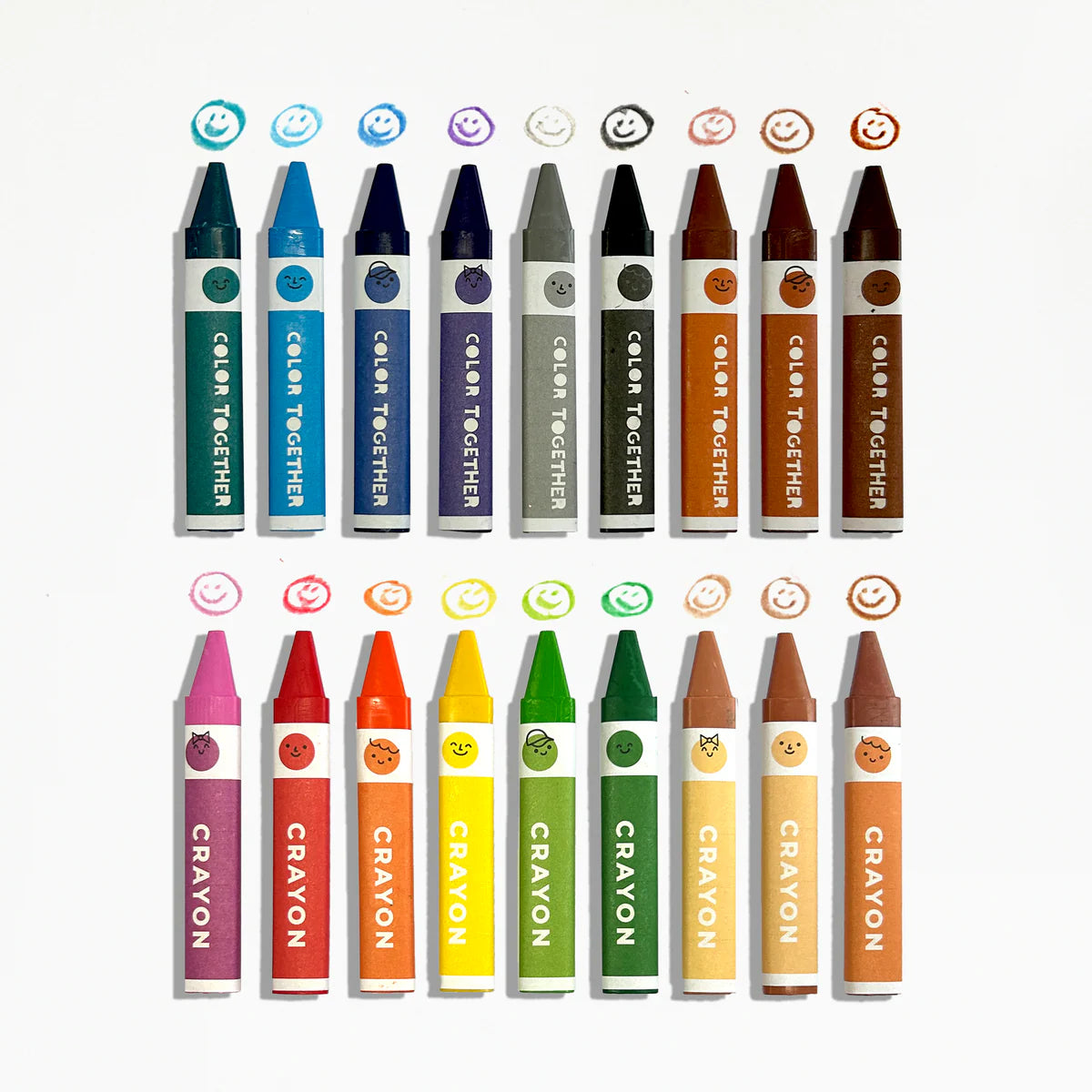 Color Together Triangular Crayons - Set of 18 | OOLY