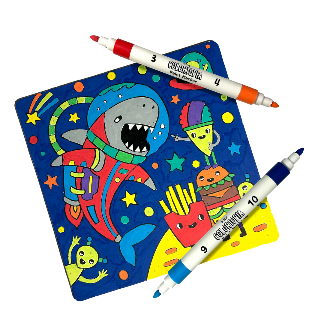 Colortopia Color By Number Paint Marker Kit - Epic Adventures | OOLY