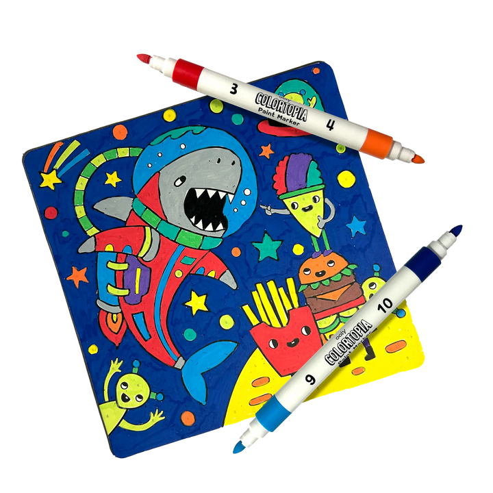Colortopia Color By Number Paint Marker Kit - Epic Adventures | OOLY