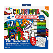 Colortopia Color By Number Paint Marker Kit - Epic Adventures | OOLY