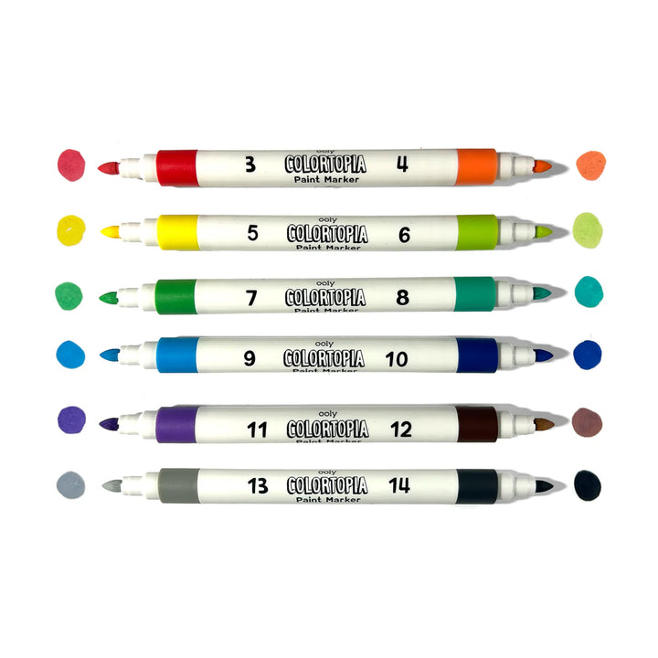 Colortopia Color By Number Paint Marker Kit - Epic Adventures | OOLY