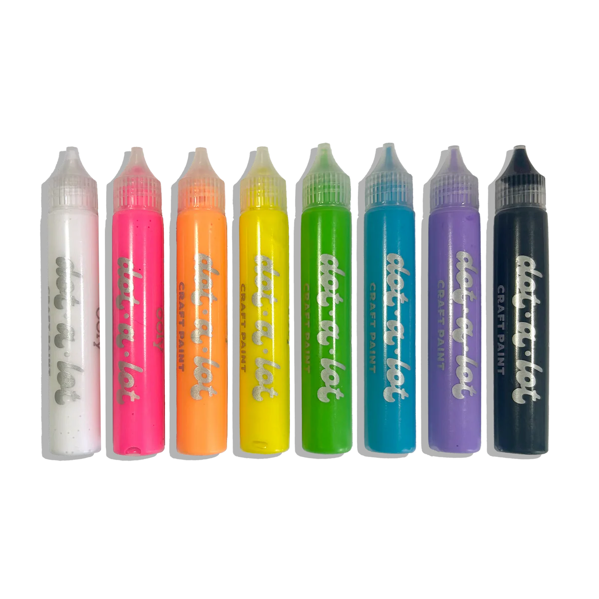 Dot-a-Lot 3D Dimensional Craft Paint - Brights - Set of 8 | OOLY