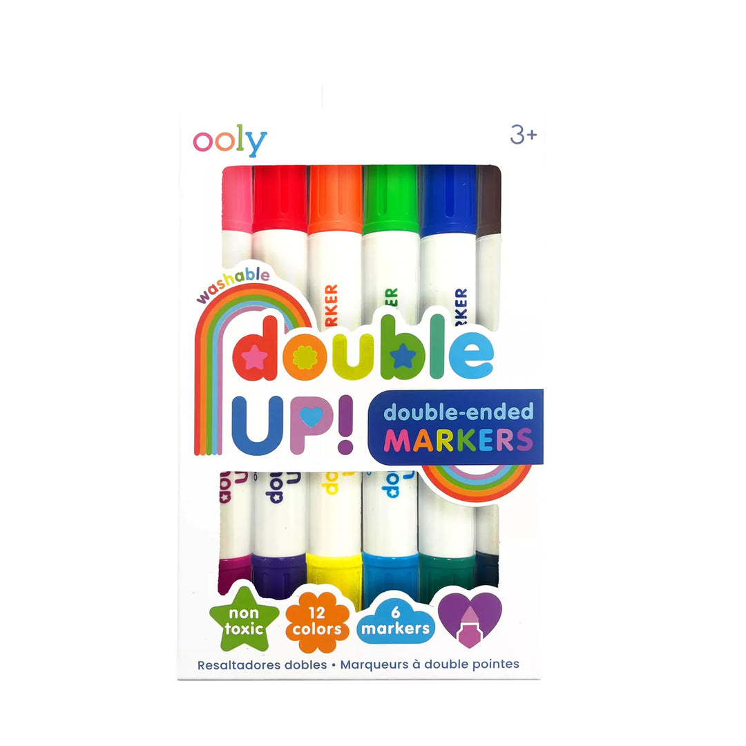 Double Up! Double-Ended Markers - Set of 6 | OOLY