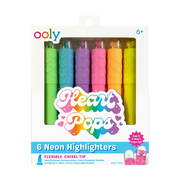 Heart Pops Neon Highlighters - Set of 6 | OOLY