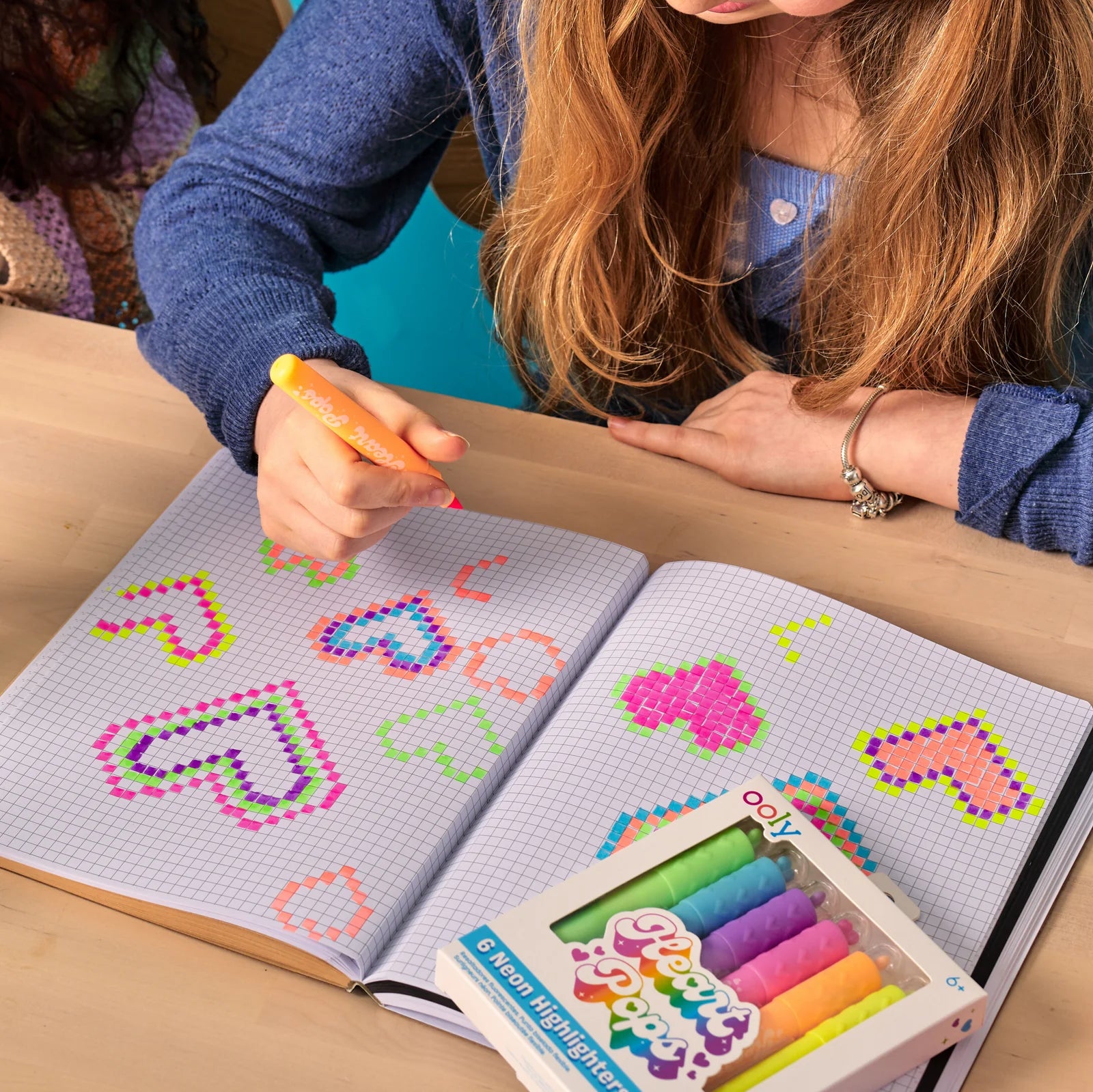 Heart Pops Neon Highlighters - Set of 6 | OOLY