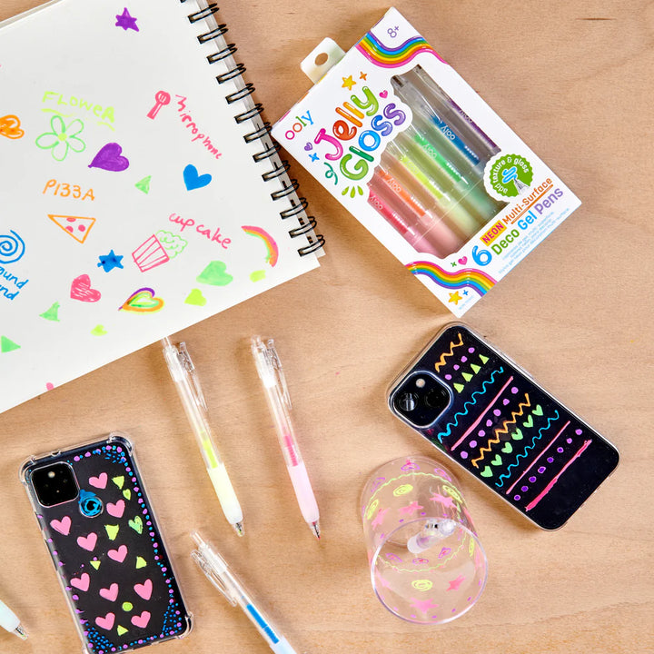 Jelly Gloss Neon Multi-Surface Deco Gel Pens | OOLY