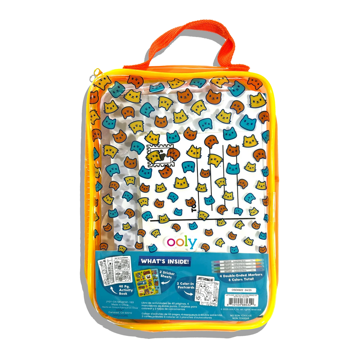 Let's Go! Activity & Coloring Kit - Kitty In the City | OOLY