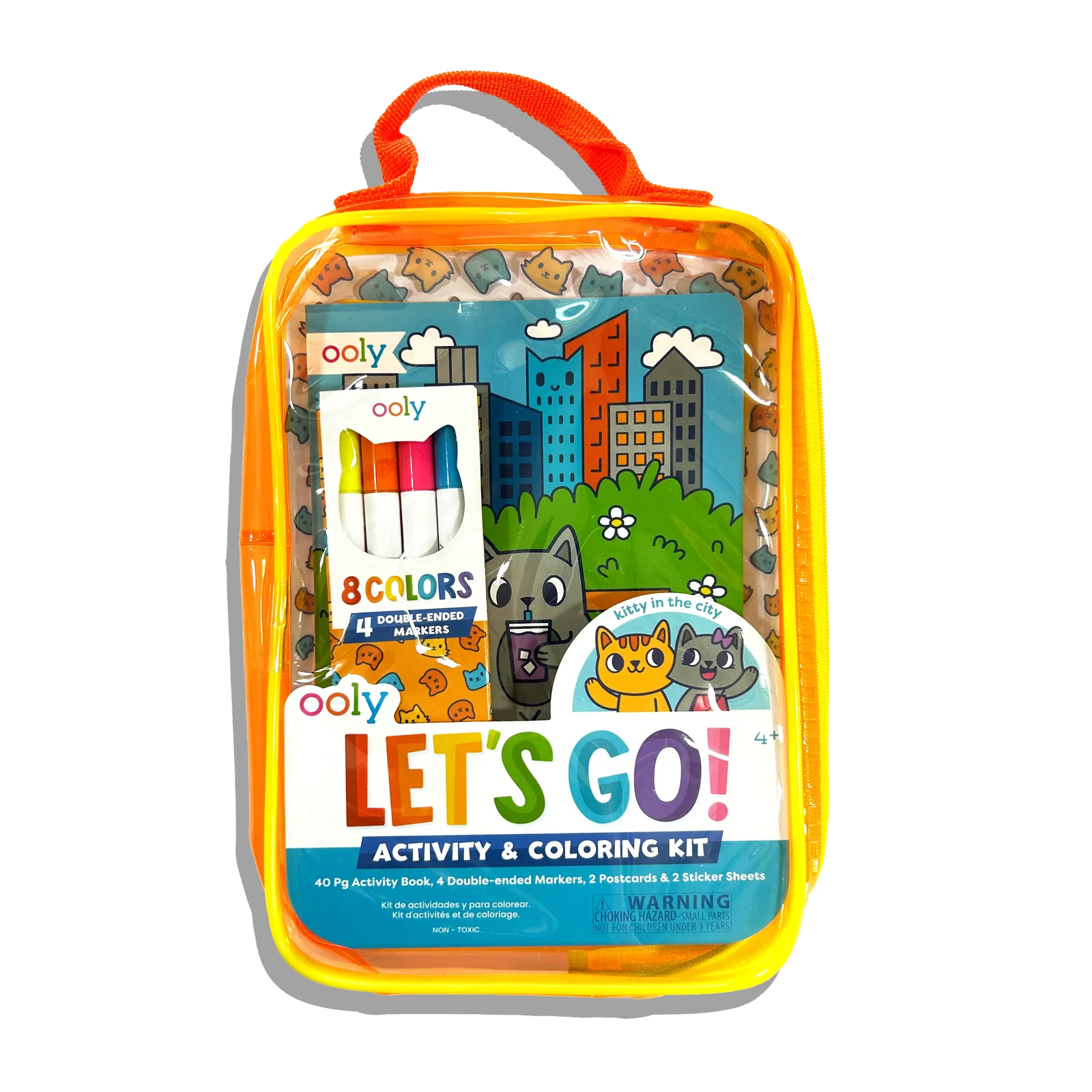 Let's Go! Activity & Coloring Kit - Kitty In the City | OOLY