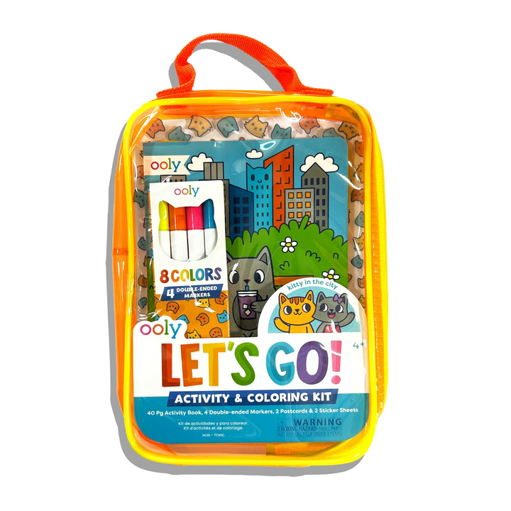 Let's Go! Activity & Coloring Kit - Kitty in the City | OOLY