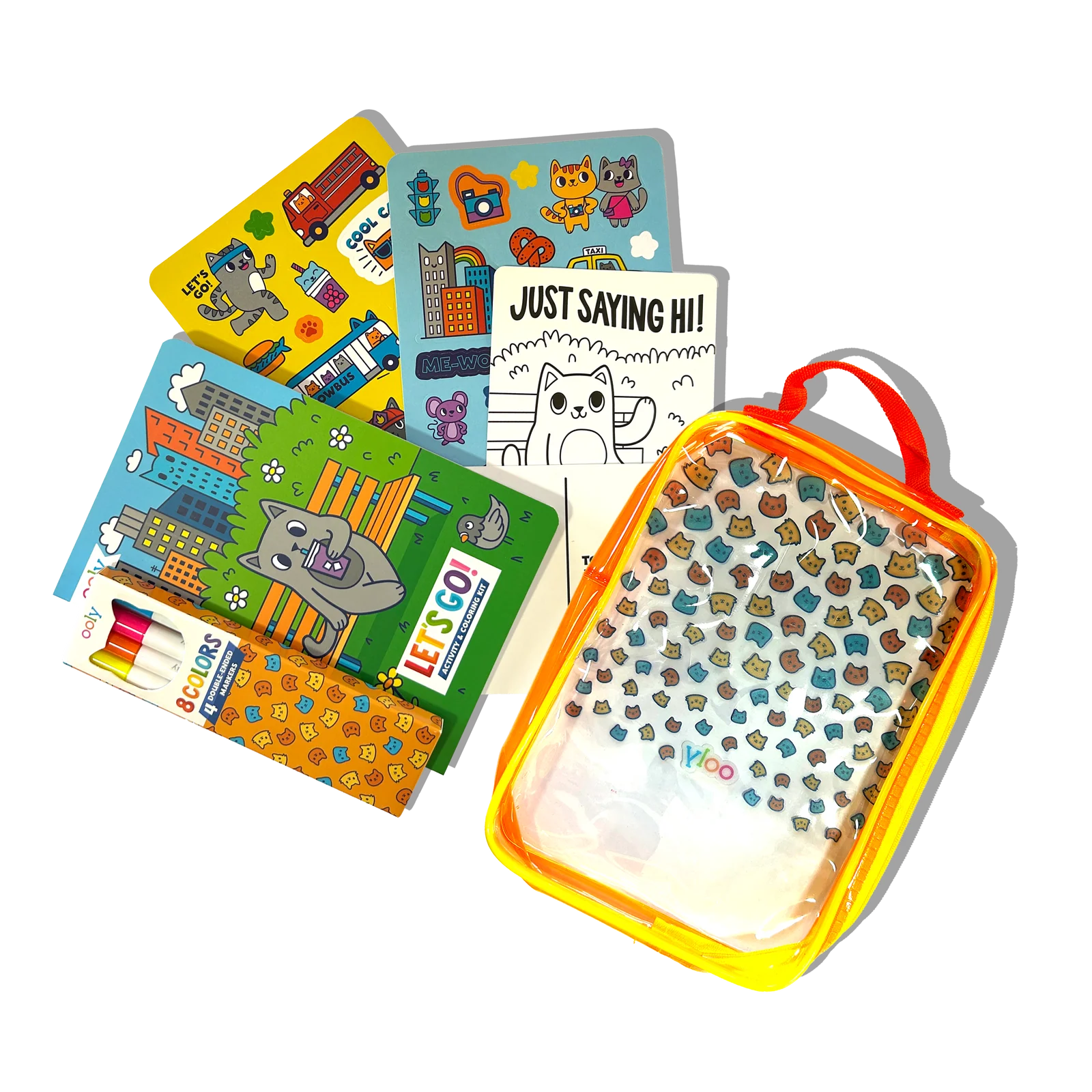 Let's Go! Activity & Coloring Kit - Kitty In the City | OOLY