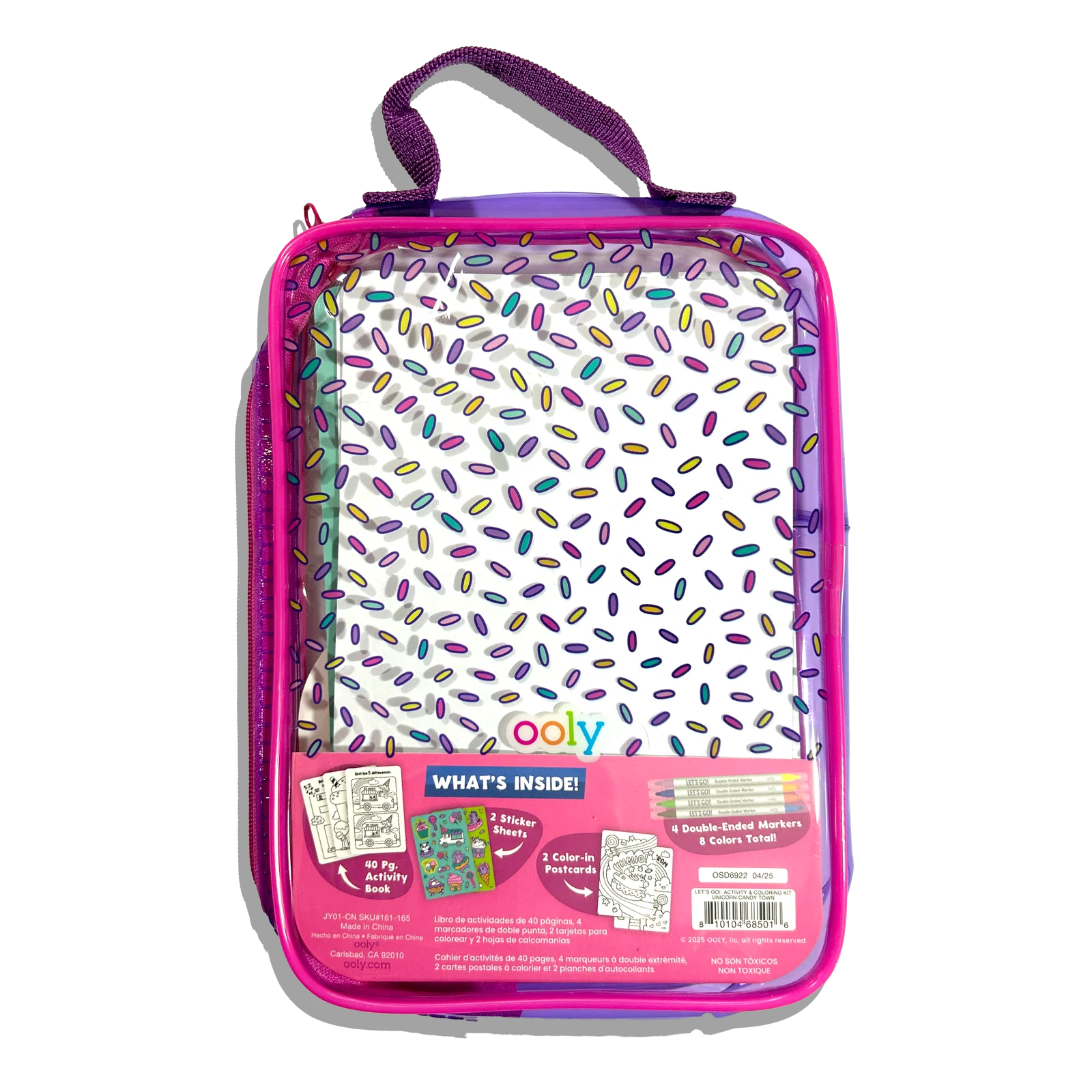 Let's Go! Activity & Coloring Kit - Unicorn Candy Town | OOLY
