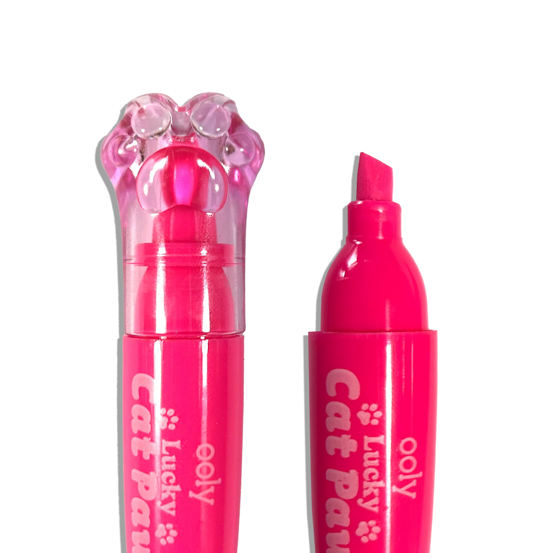 Lucky Cat Paw Scented Neon Highlighters - Set of 6 | OOLY