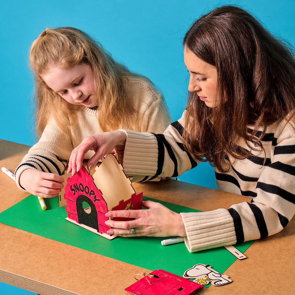 OOLY x Peanuts: Color'in Wooden Birdhouse Kit | OOLY