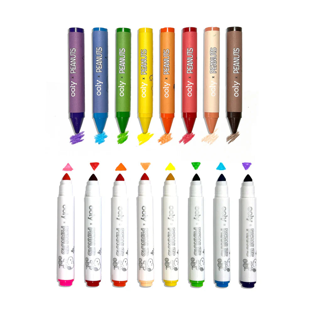 OOLY x Peanuts: Coloring Activity & Sticker Kit | OOLY