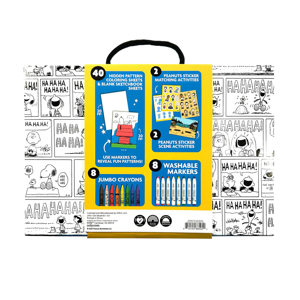 OOLY x Peanuts: Coloring Activity & Sticker Kit | OOLY