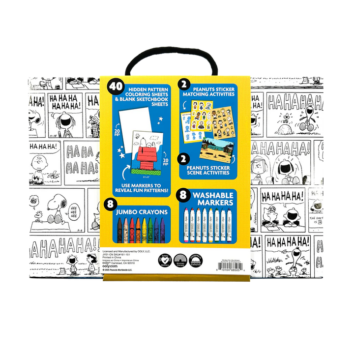 OOLY x Peanuts: Coloring Activity & Sticker Kit | OOLY