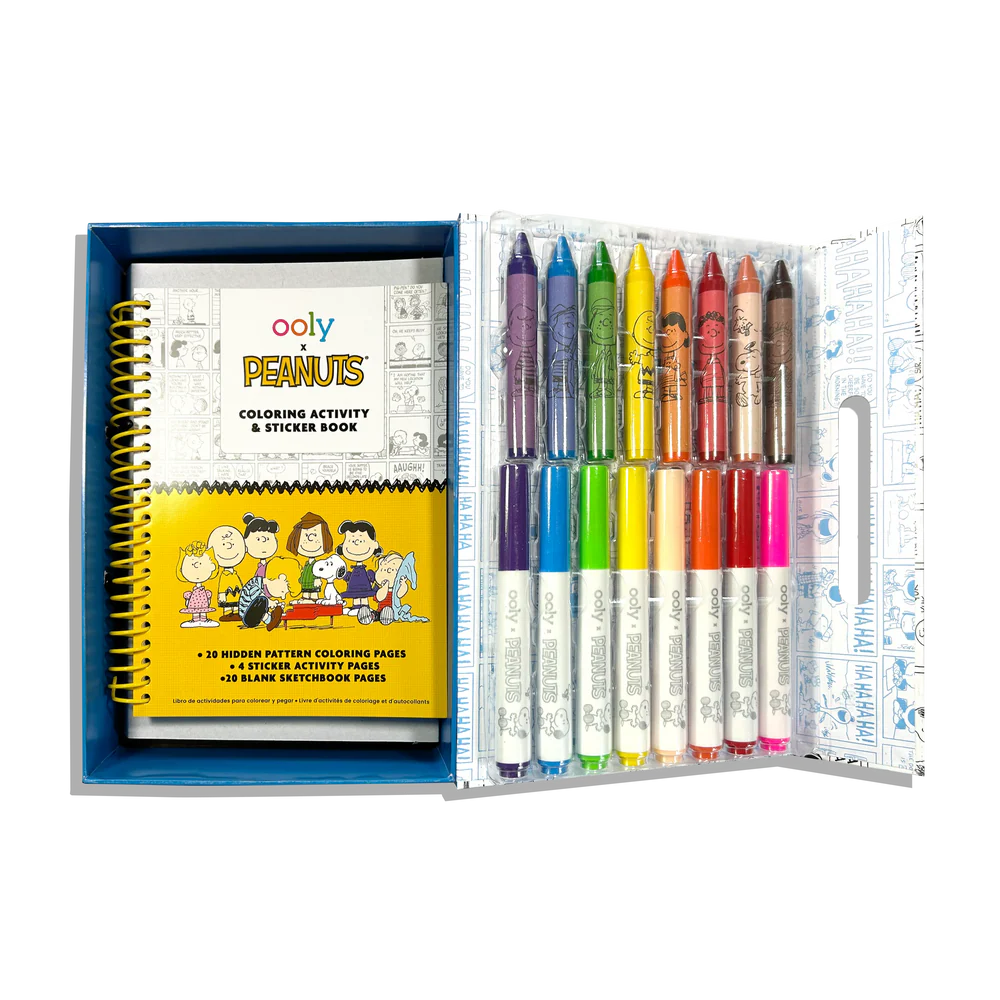 OOLY x Peanuts: Coloring Activity & Sticker Kit | OOLY