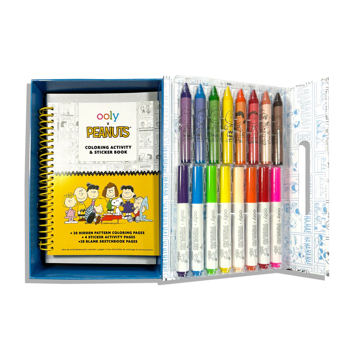 OOLY x Peanuts: Coloring Activity & Sticker Kit | OOLY