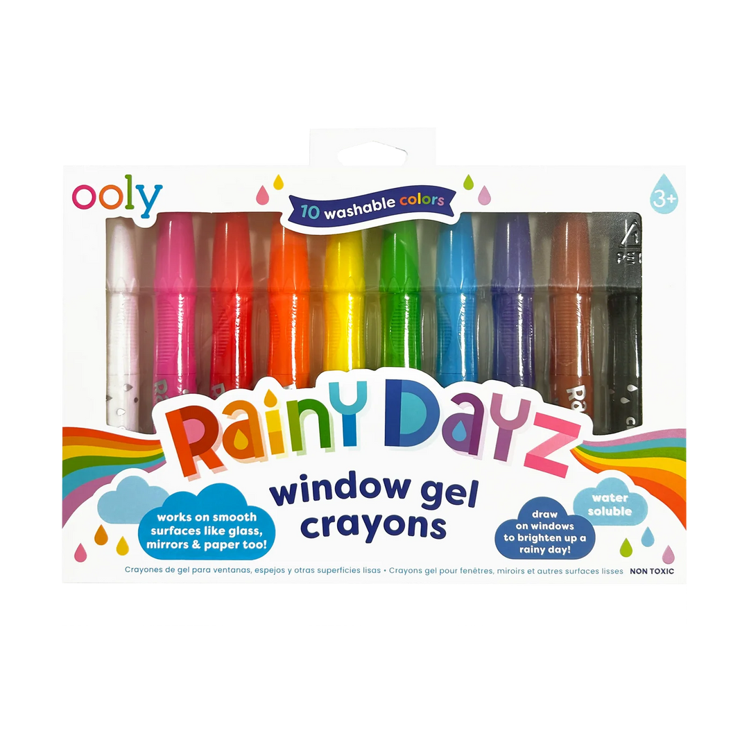 Rainy Dayz Window Gel Crayons - Set of 10 | OOLY