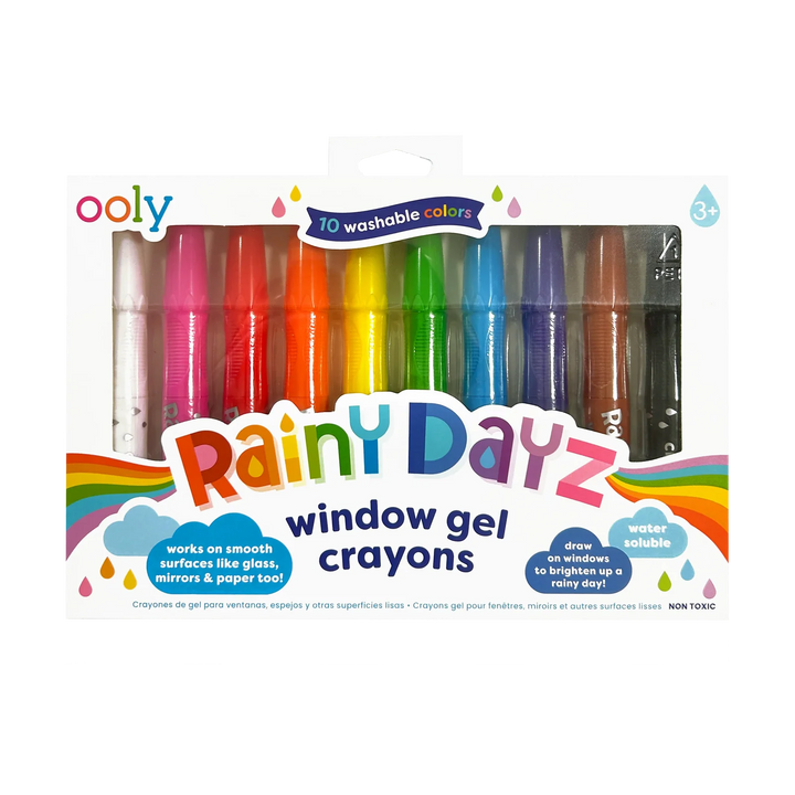 Rainy Dayz Window Gel Crayons - Set of 10 | OOLY