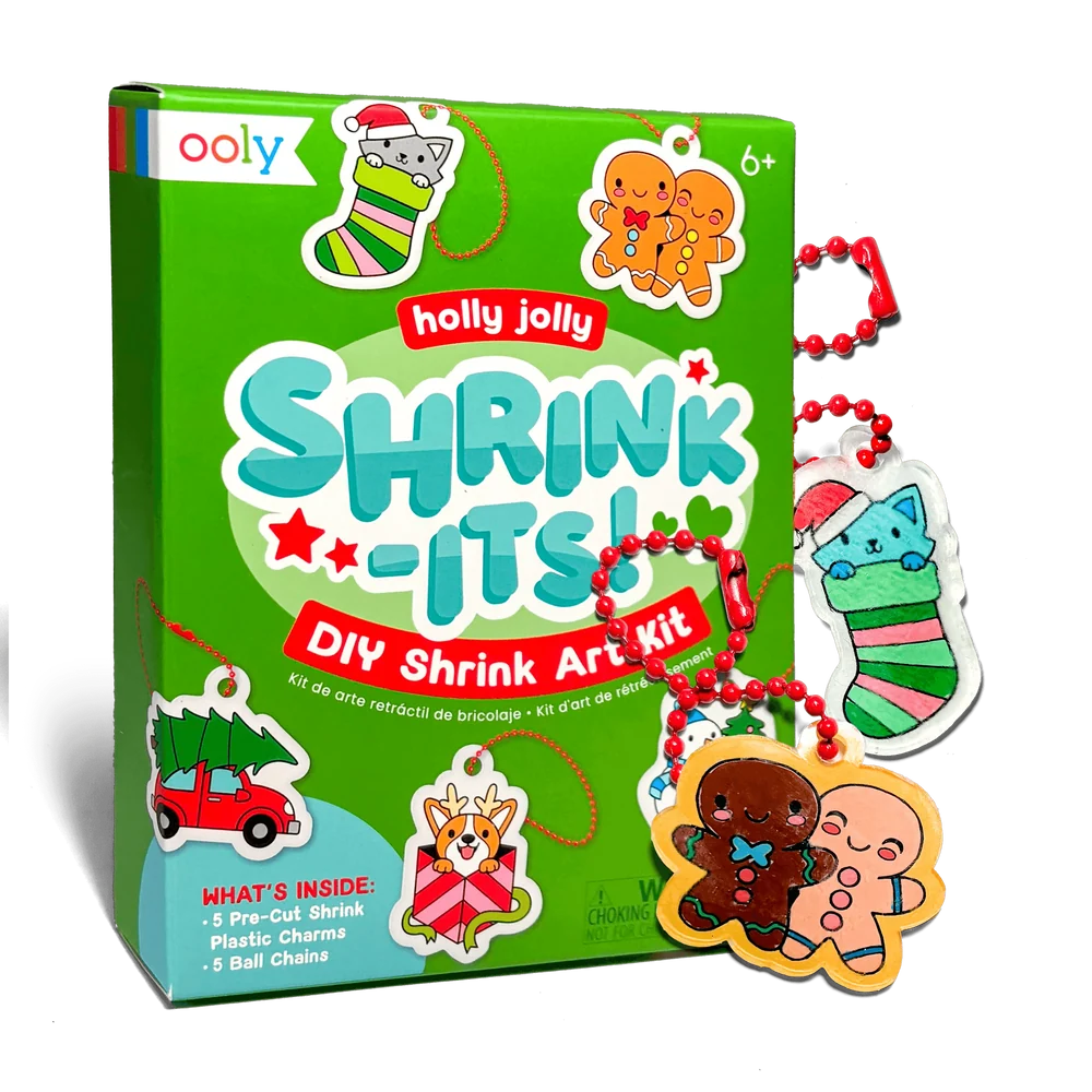 Shrink Its! Mini DIY Shrink Art Kit - Holly Jolly | OOLY