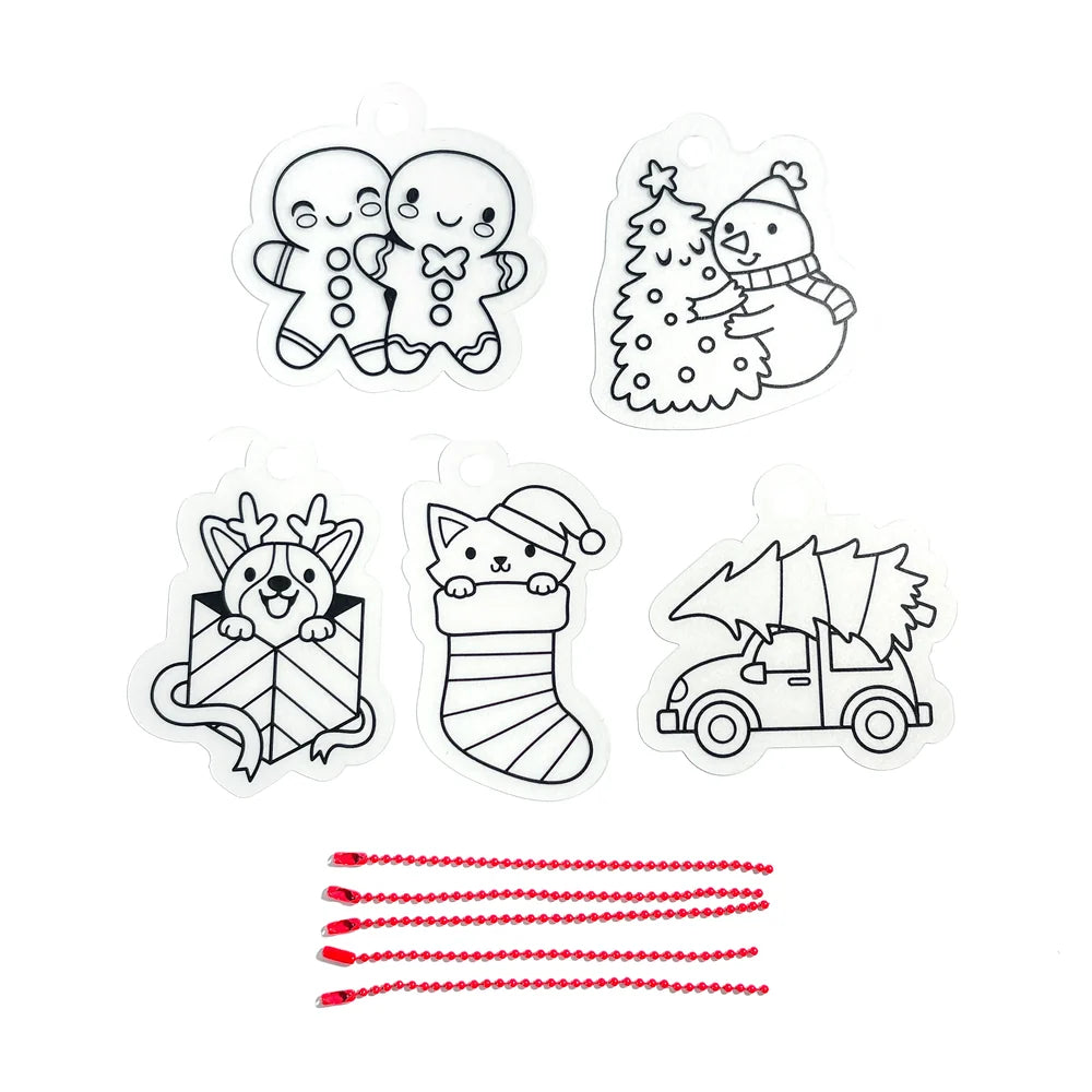 Shrink Its! Mini DIY Shrink Art Kit - Holly Jolly | OOLY