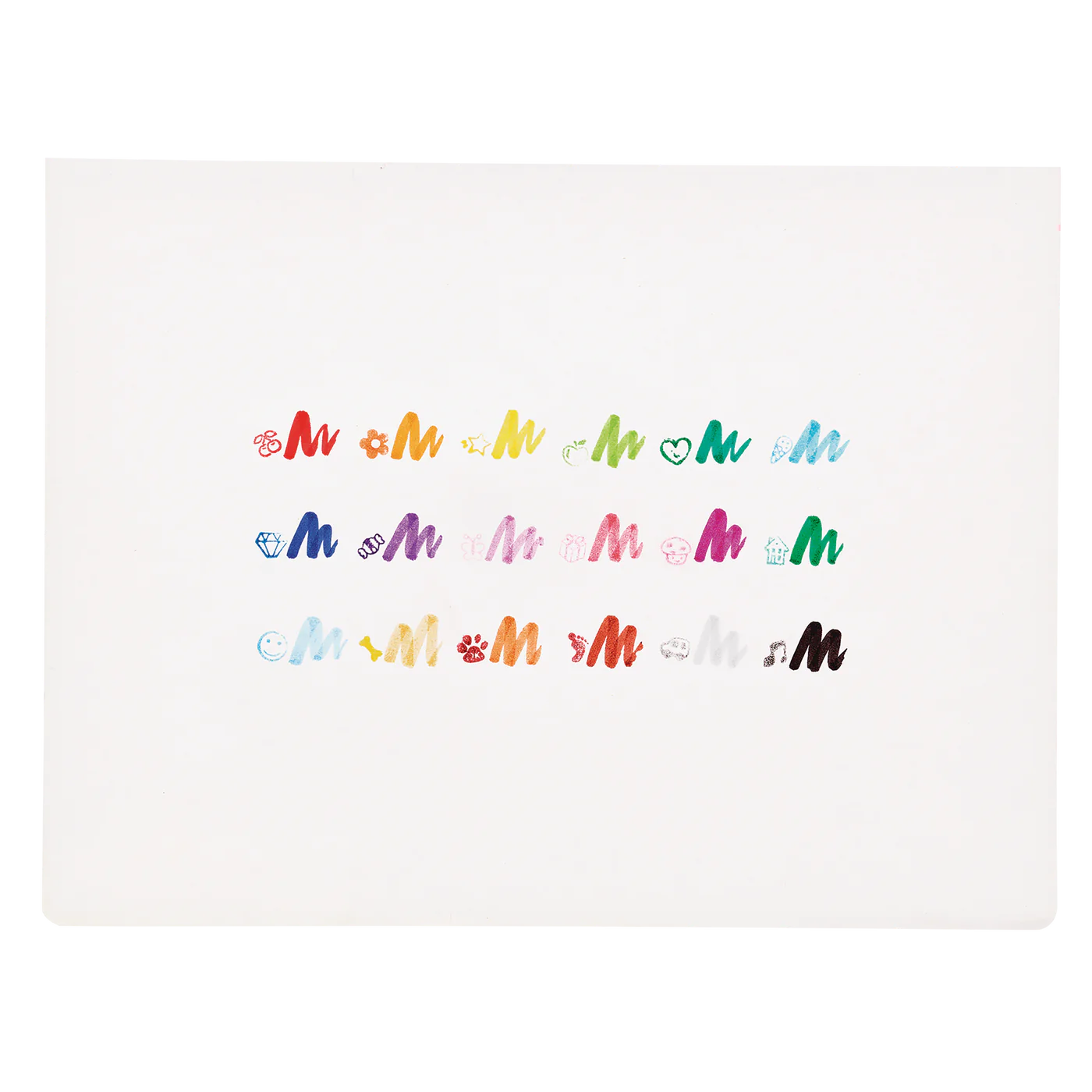 Stampables Double-Ended Stamp & Brush Markers - Set of 18 | OOLY