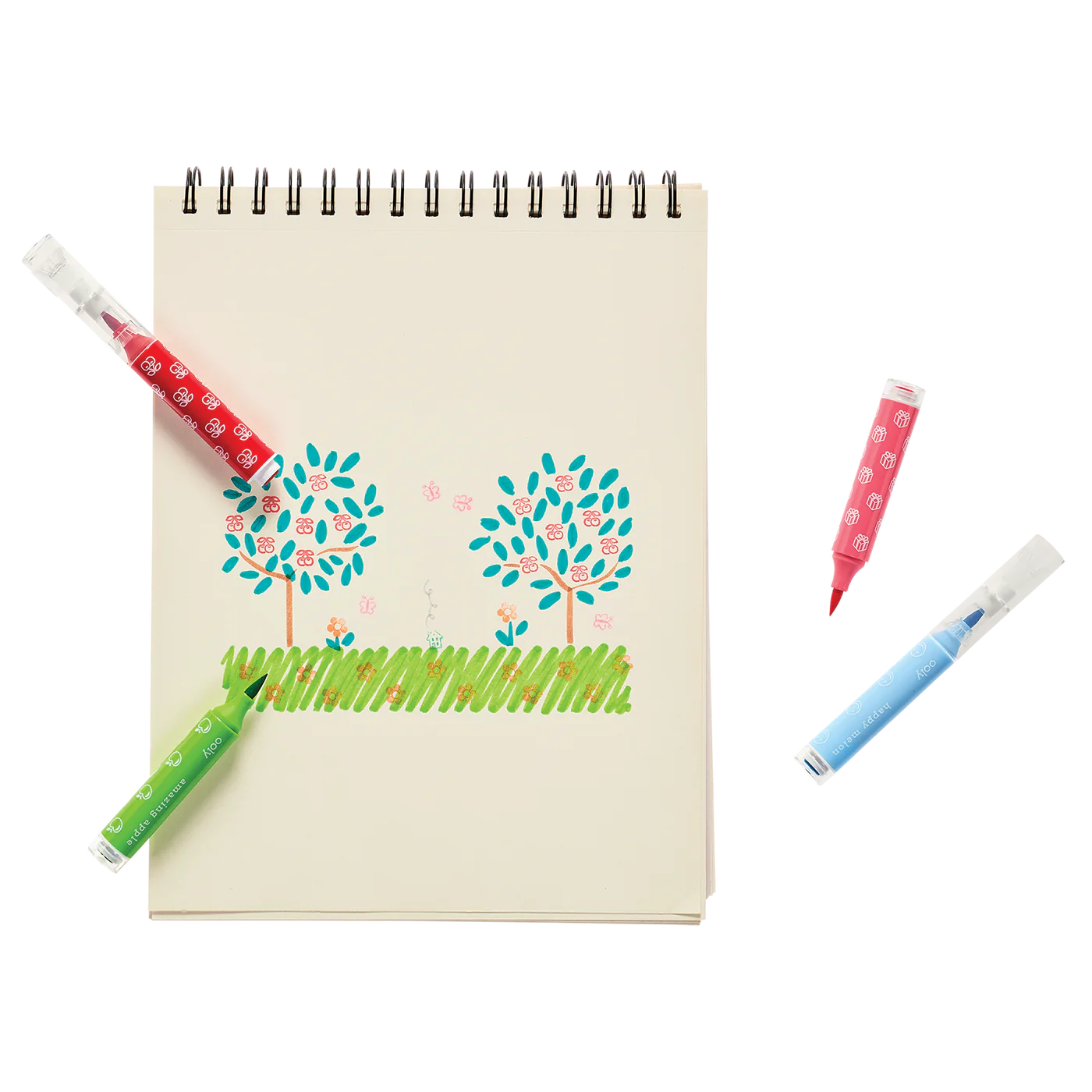 Stampables Double-Ended Stamp & Brush Markers - Set of 18 | OOLY