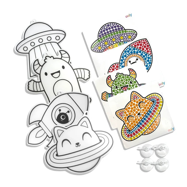 Sun Sparkles Gem Suncatcher Kit - Cosmic Fun - 4 Designs | OOLY