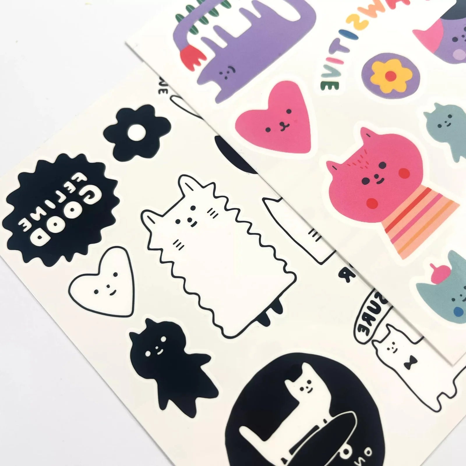 Tattoo-Palooza x Suzy Ultman: Temporary Tattoos Mini Pack - Pawsitive Cats | OOLY