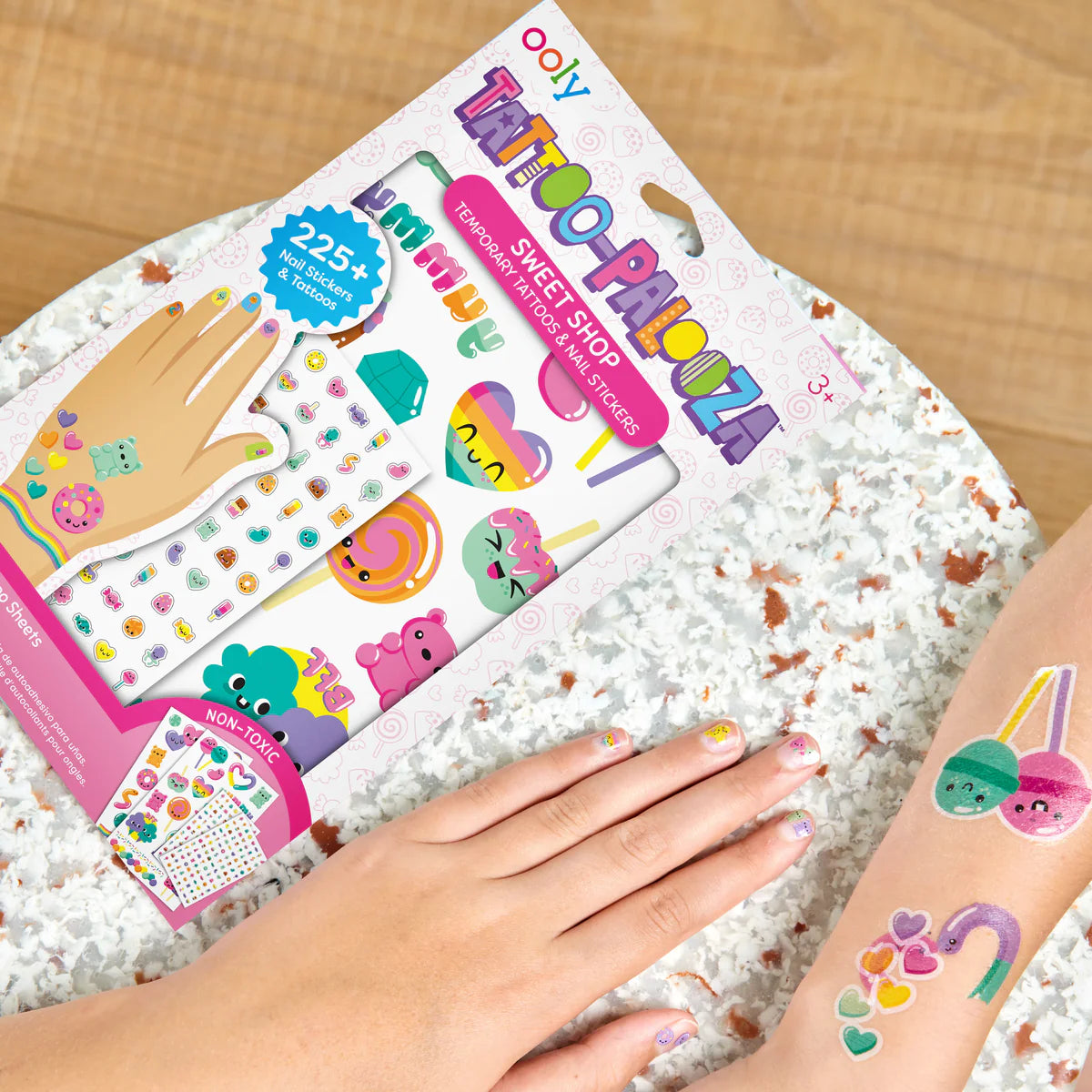Tattoo-Palooza Temporary Tattoos & Nail Stickers - Unicorns & Rainbows | OOLY