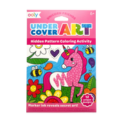 Undercover Art Hidden Pattern Coloring Activity Art Cards - Unicorn Friends | OOLY