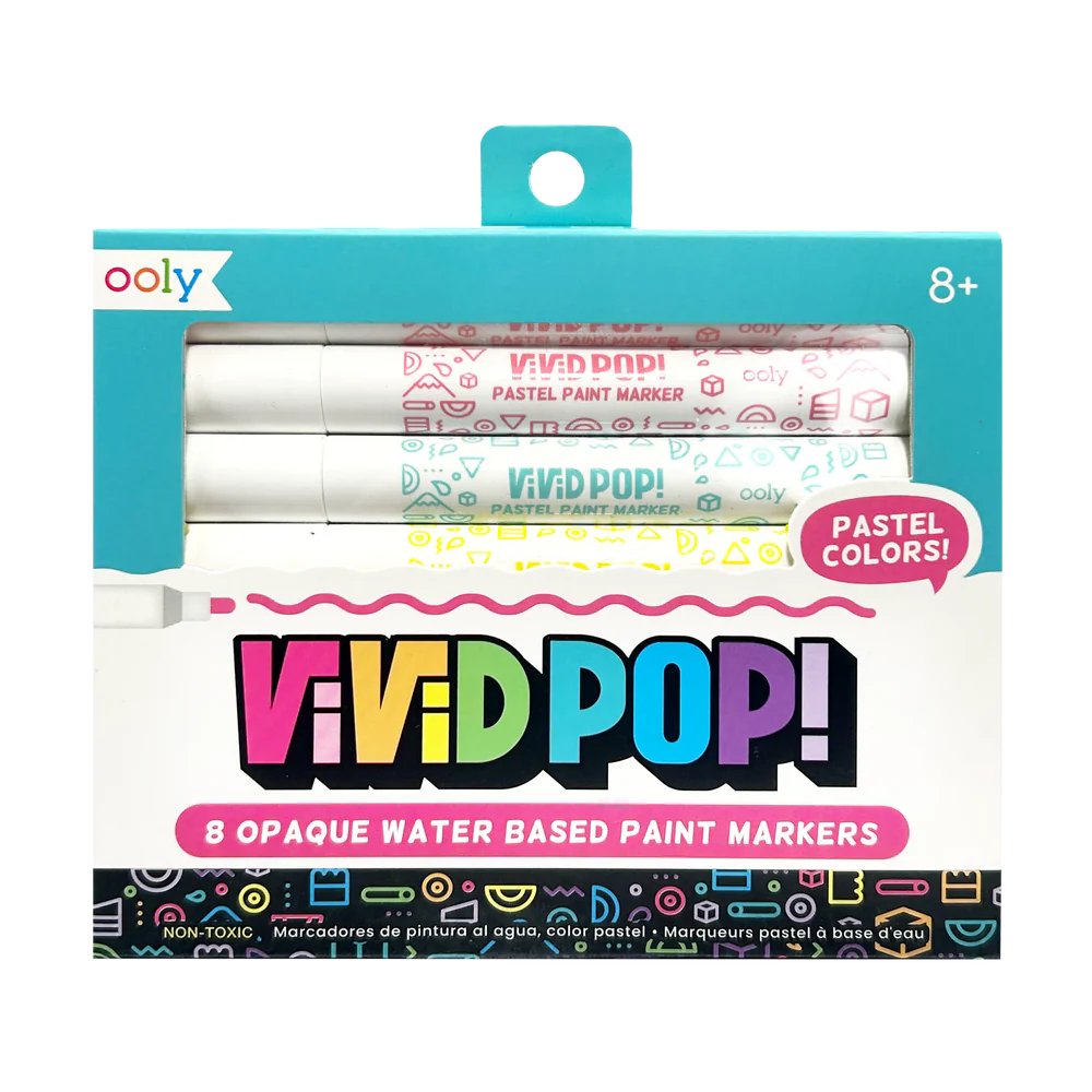 Vivid Pop! Water Based Paint Markers - Pastel - Set of 8 | OOLY