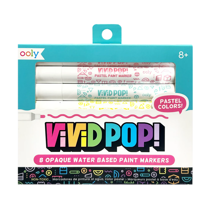 Vivid Pop! Water Based Paint Markers - Pastel - Set of 8 | OOLY