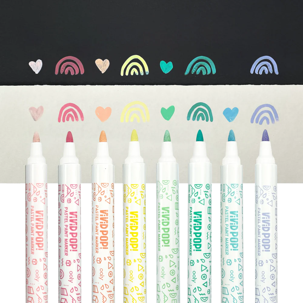 Vivid Pop! Water Based Paint Markers - Pastel - Set of 8 | OOLY