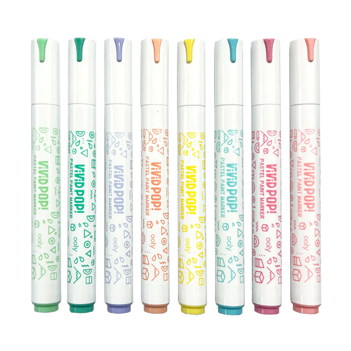 Vivid Pop! Water Based Paint Markers - Pastel - Set of 8 | OOLY